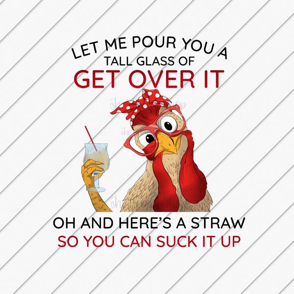 Sublimation Designs Downloads, Funny Chicken png, Western Sublimation File, DTG Files, Funny Sublimation