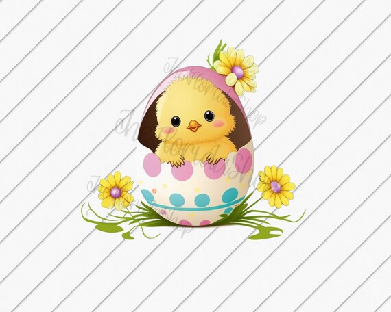 Easter Chick png, Easter Egg png, Spring png, Clip art png, Chicken png, Happy Easter Png Sublimation