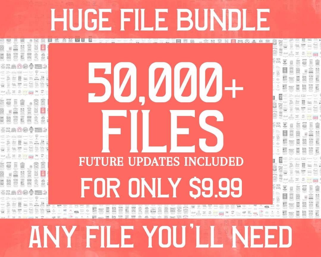 Huge SVG Bundle for Silhouette or Cricut, Big Design Bundle ...