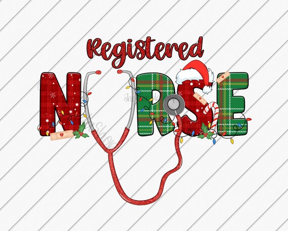 Sublimation Designs Downloads, Registered Nurse png, Christmas Nurse Sublimation shirt, Stethoscope Png, Nurse Design, Western Nurse png