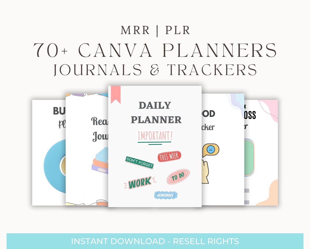 PLR Planner Bundle, Planner With Master Resell Rights, MRR and Private ...
