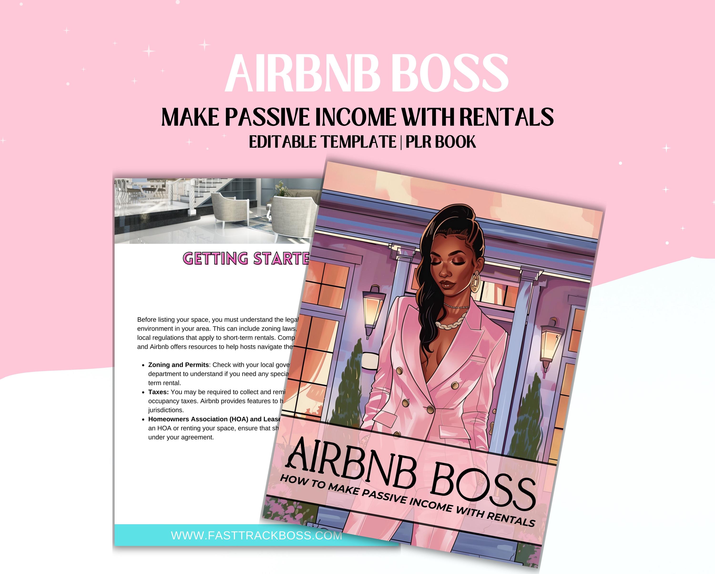 AirBNB Boss Guide Ebook: Passive Income Planner (PLR Template)