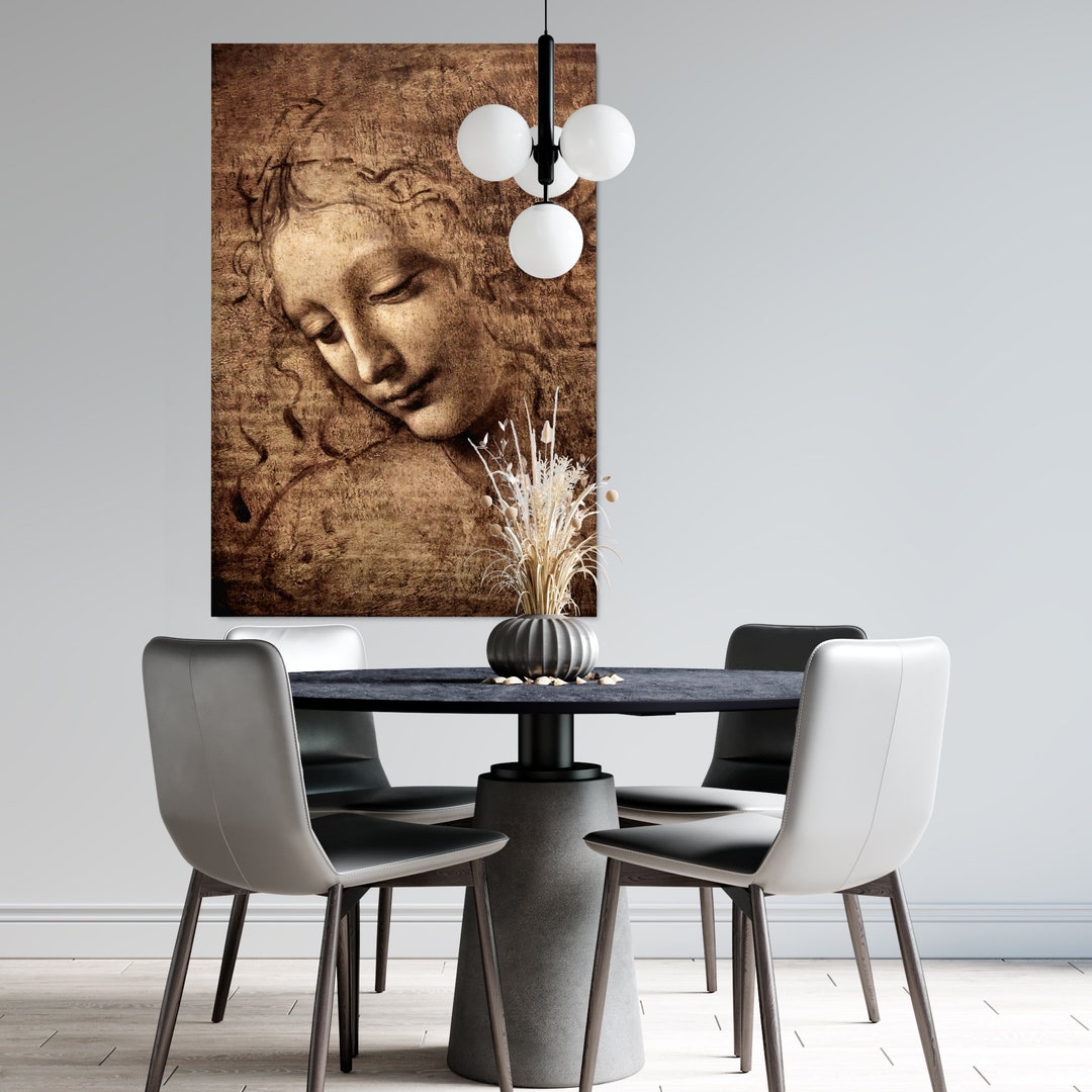 LEONARDO DA VINCI La Scapigliata c. 1508, Italian Art, Classic Art