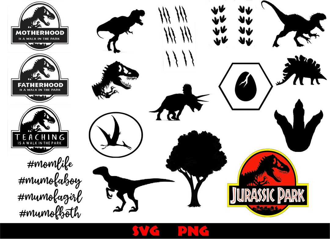 Jurrasic Park Inspired Files SVG PNG - Etsy