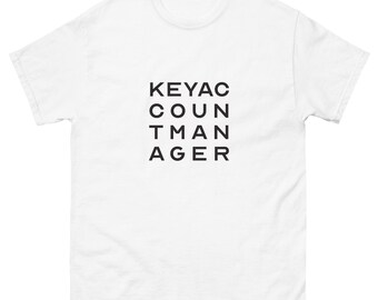 Eye Test Inspired Key Account Manager Men's White Tee: Perfect Vision for Success
