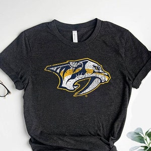 Unisex Nashville Predators Go Preds T-Shirt Black Custom Hockey Tee