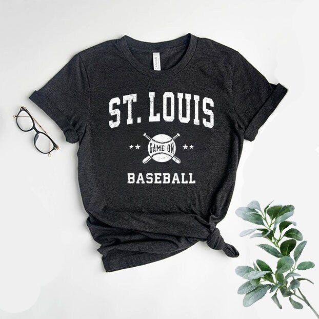 Youth MLB Productions Heather Gray and Red St. Louis Cardinals MBSG T-Shirt