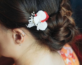 Dried Flower Hair Clip – Boho Hair Accessory – Sold Individually or in Sets of Three – Children's & Special Occasions – Made to Order