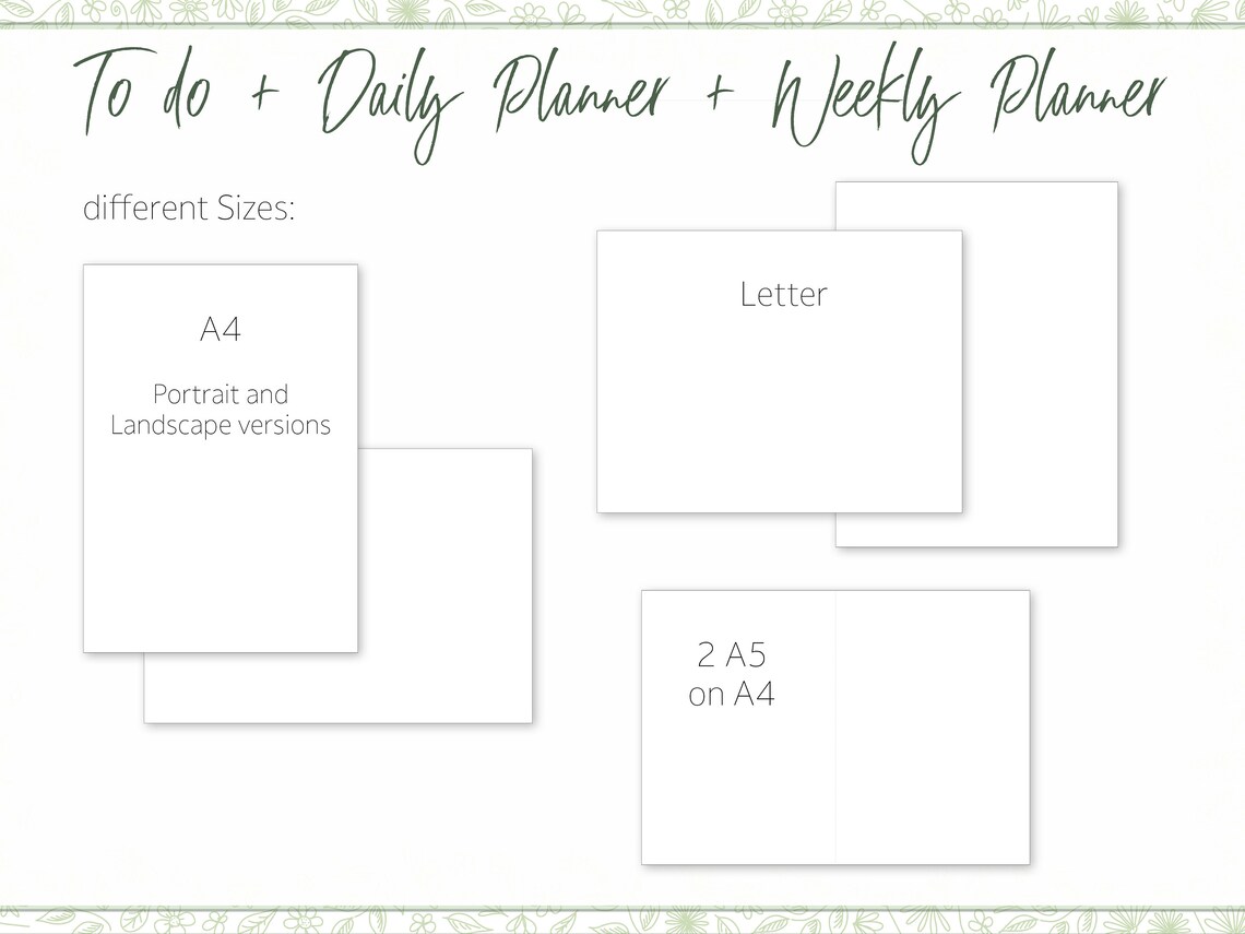 Day Planner | Week Planner | to Do List | Printable - Fillable ...