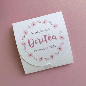 Bomboniere piantabili Battesimo bambina, Segnaposto con semi piantabili, bomboniere floreali, segnaposto Prima Comunione, bomboniera Cresima