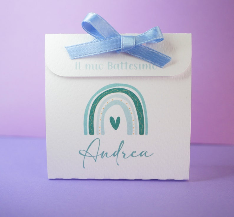 12 Biglietti Invito Battesimo Arcobaleno Rosa - Formato DIN A6 (10,5x14,8 Cm) - Carta 350g/m² Opaca - Testo Vuoto Per Comunione, Cresima, Benedizione - Ragazza