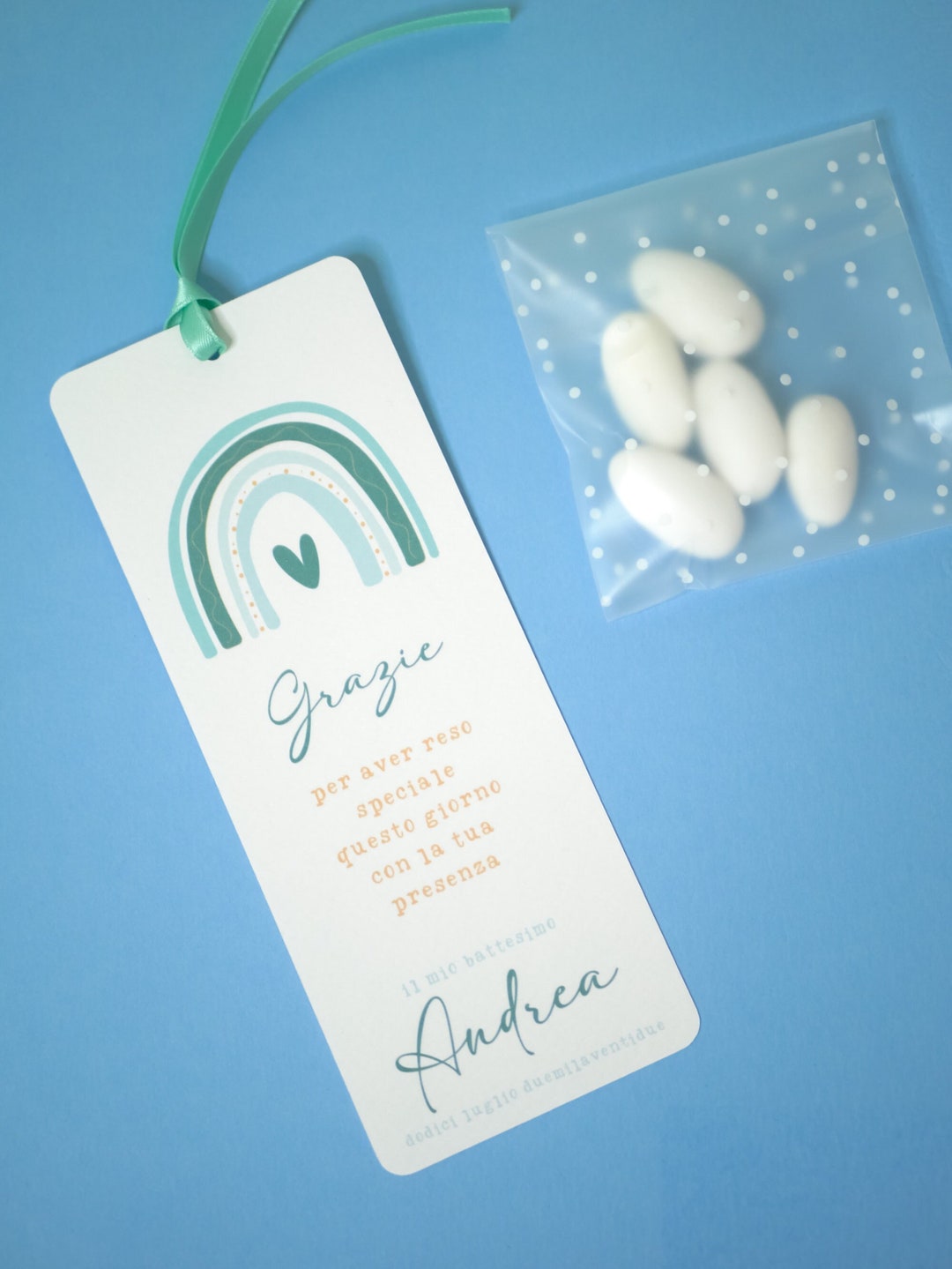 Cornice Per Foto In Legno Con Firme Per Battesimo - Splosh Signature, Formato 26,5x21,5 Cm Con Penna Inclusa - 4