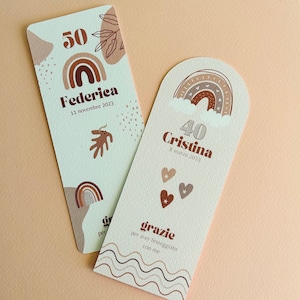 Segnaposti boho chic per compleanno ragazza, 30, 40, 50, cinquantesimo compleanno segnaposti