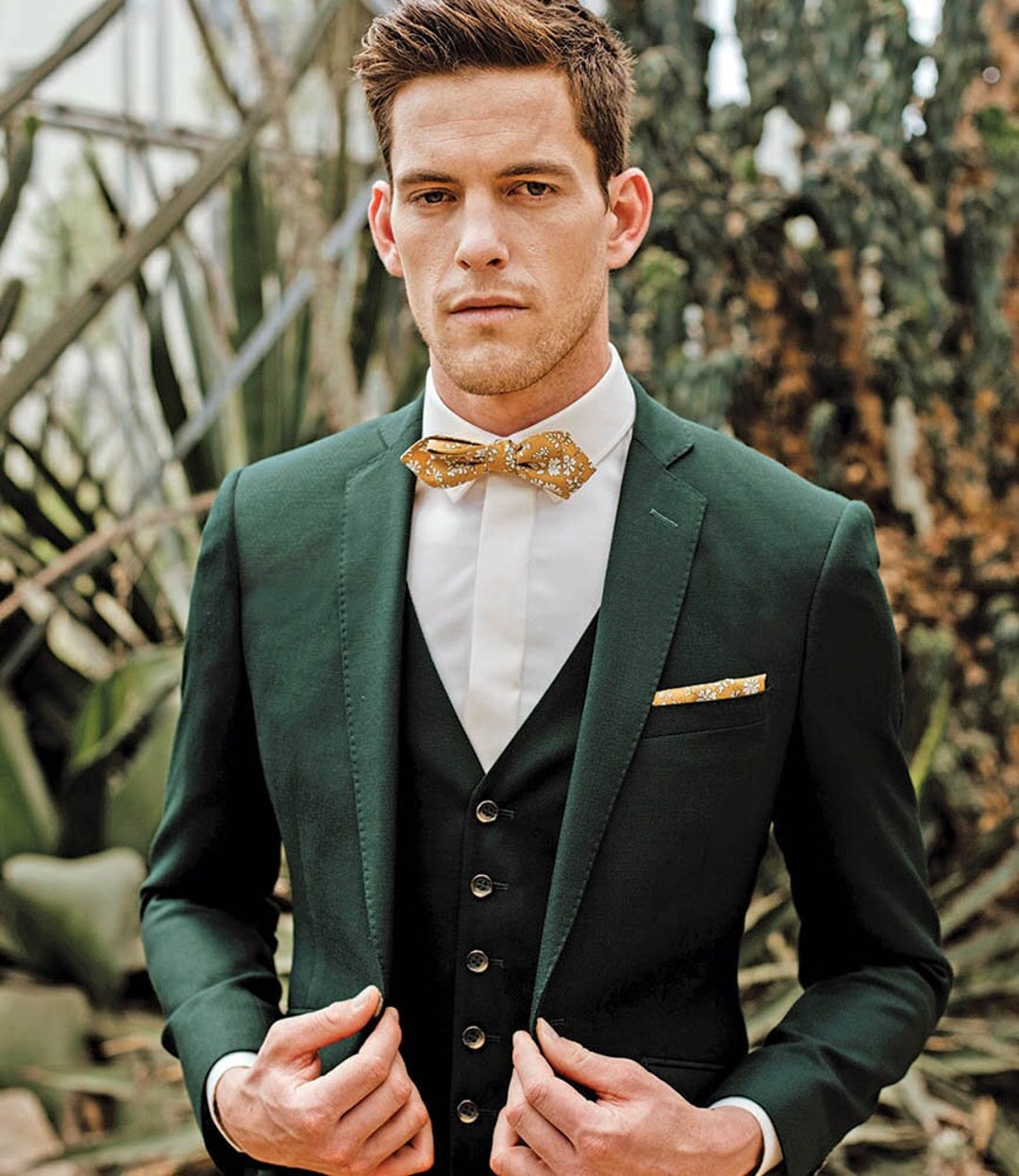 Men Green Suits 3 Piece Tuxedo Suits for Groomsman Wedding - Etsy