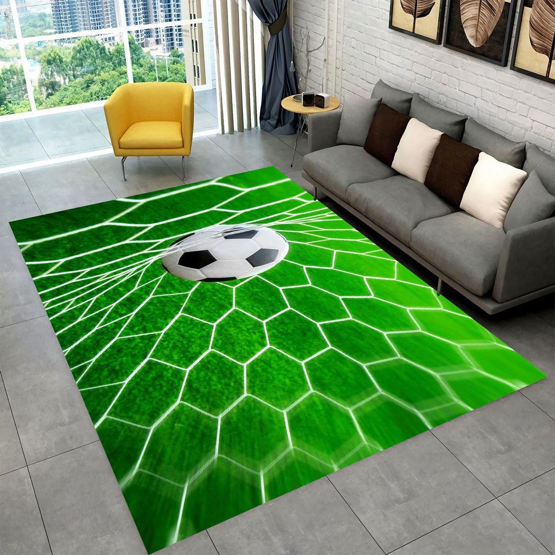 Soccer Ball Rugfootball Rugfootball Field Rugsoccer Score - Etsy
