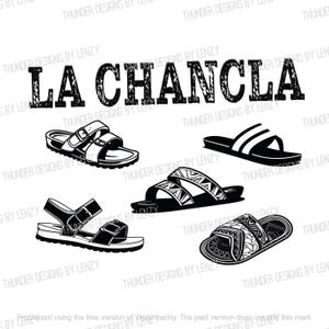 La Chancla PNG File, Spanish Shirt File, Hispanic Mexican Digital PNG, Chancla Design for Shirt, Kids, Adults, Boys, Girls