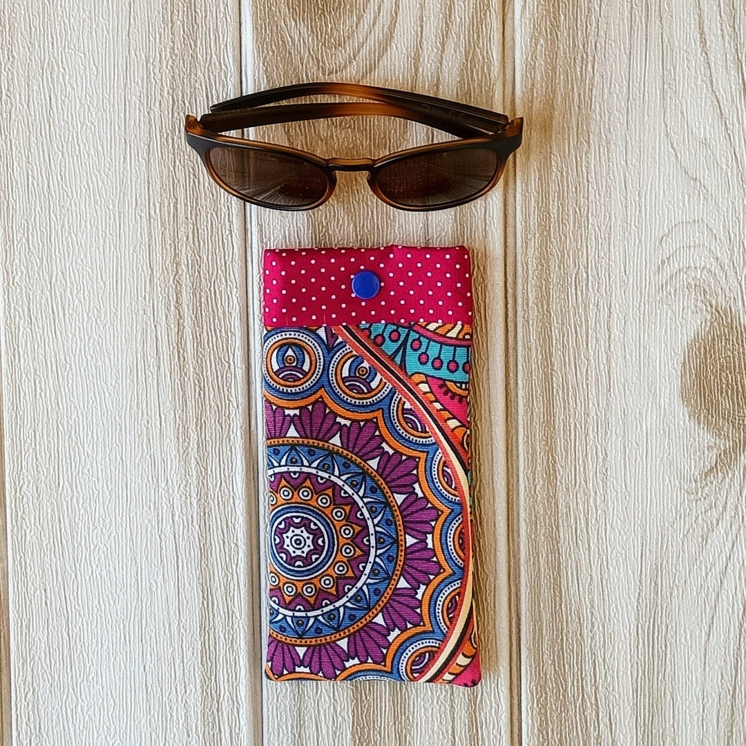 Colorful Glasses Case, Ethnic Fabric Glasses Case, Soft Fabric Case ...