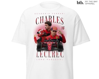 2024 Charles Leclerc Shirt Formula One Racing Driver Championship Fans T-Shirt Vintage Graphic Oversized Tee Design Sweatshirt Gift - Unisex