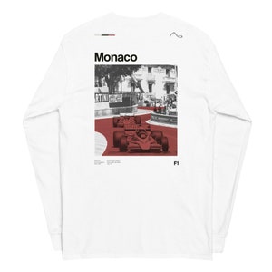 Monaco Grand Prix F1 Racing Long Sleeve Graphic Tee - Unisex F1