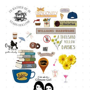 Gilmore Girls PNG, Stars Hollow Png, Rory Gilmore Png, Luke's Diner
