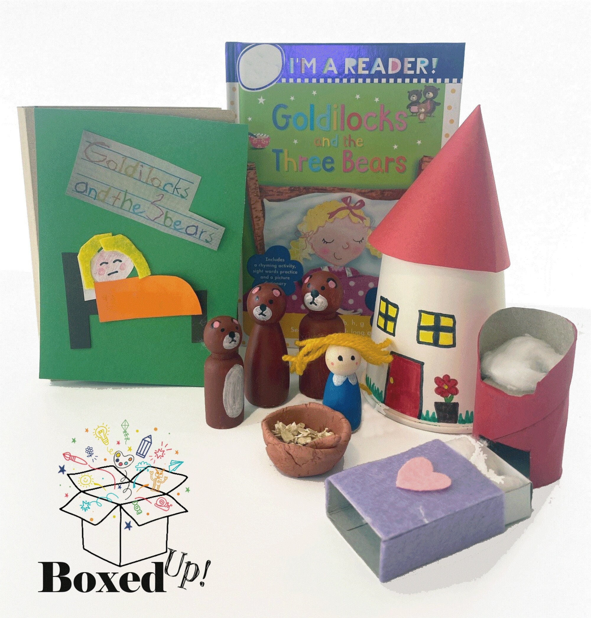 Storytime Box Goldilocks and the Three Bears Kids Craft & - Etsy