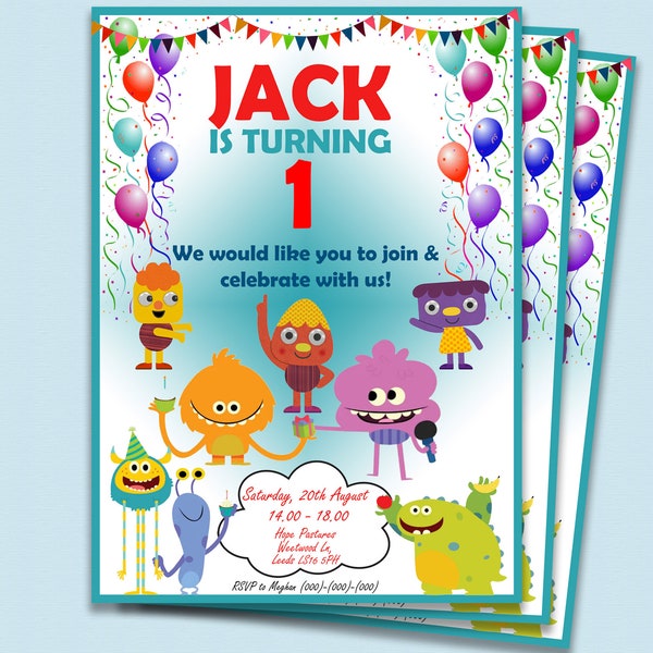 Super Simple Songs Birthday Invitation - Etsy