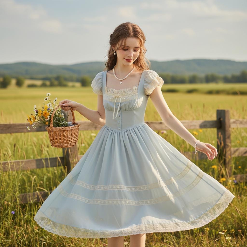 french elegant lady dress TAVIMART main image 0