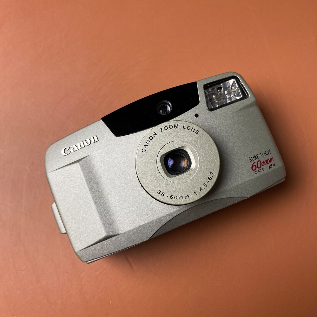 Canon Sure Shot 60 Zoom Date Point and Shoot 35mm Film Camera Etsy