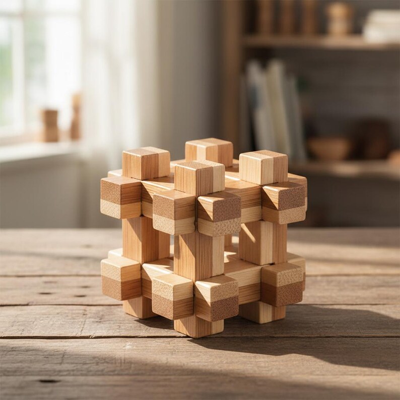 Buy Wooden Kong Ming Lock Lu Ban IQ Brain Teaser 3D Puzzle Game ...