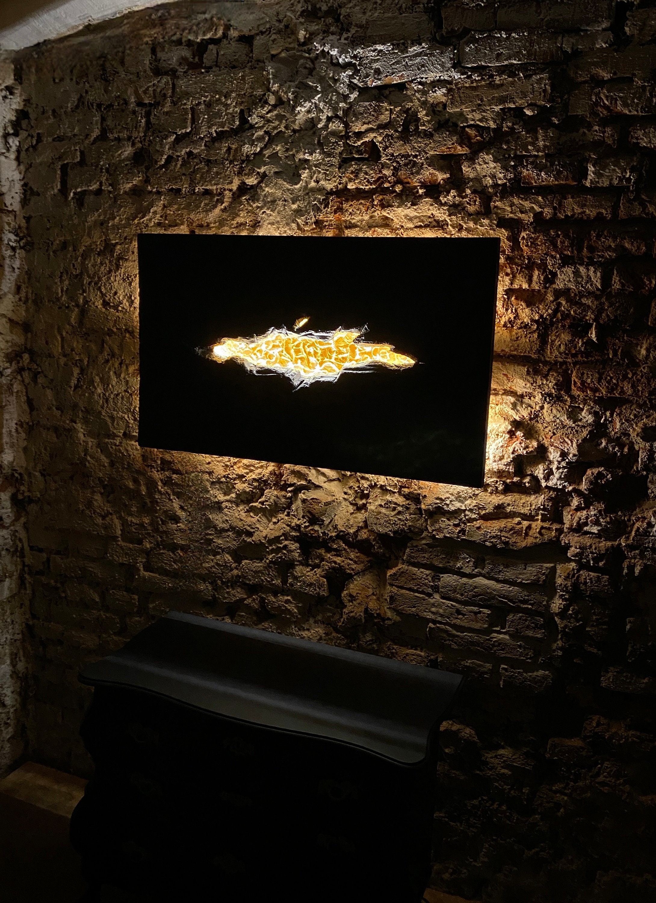 Illuminated Wall Art Hidden Treasure Abstract Wood Art - Etsy