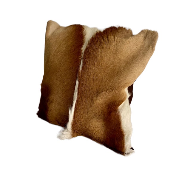 Springbok pillow fur pillow soft pillow filled with real feathers