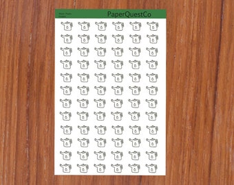 Printable Water Plant Digital Sticker Sheet