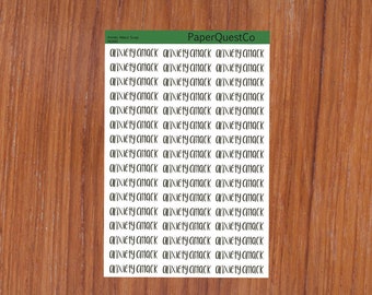 Printable Anxiety attack mental health digital script sticker sheet