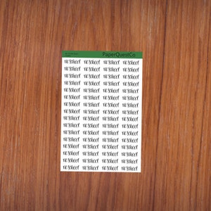 Digitales druckbares No School Script Stickerblatt