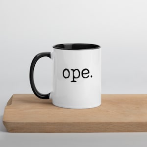 Ope. Mug with Color Inside