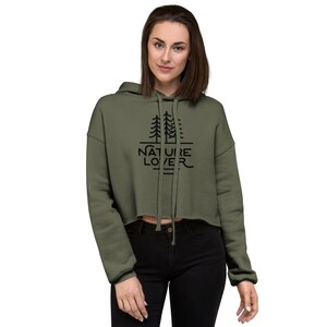 Nature Lover Crop Hoodie