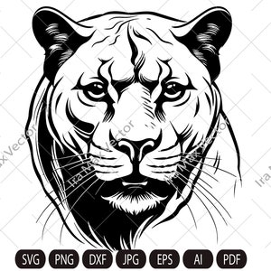 Panther Face svg / Panther Head svg / Panther svg /  Panther Mascot svg /  Panther Head / Panther Printable / Panther logo/ INSTANT DOWNLOAD