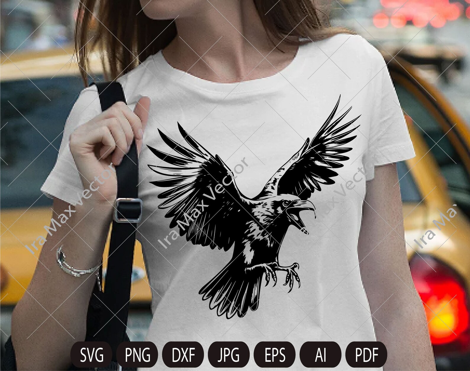 Raven Svg, Raven Silhouette Dxf, Raven Clipart, Crow Svg, Bird Svg ...