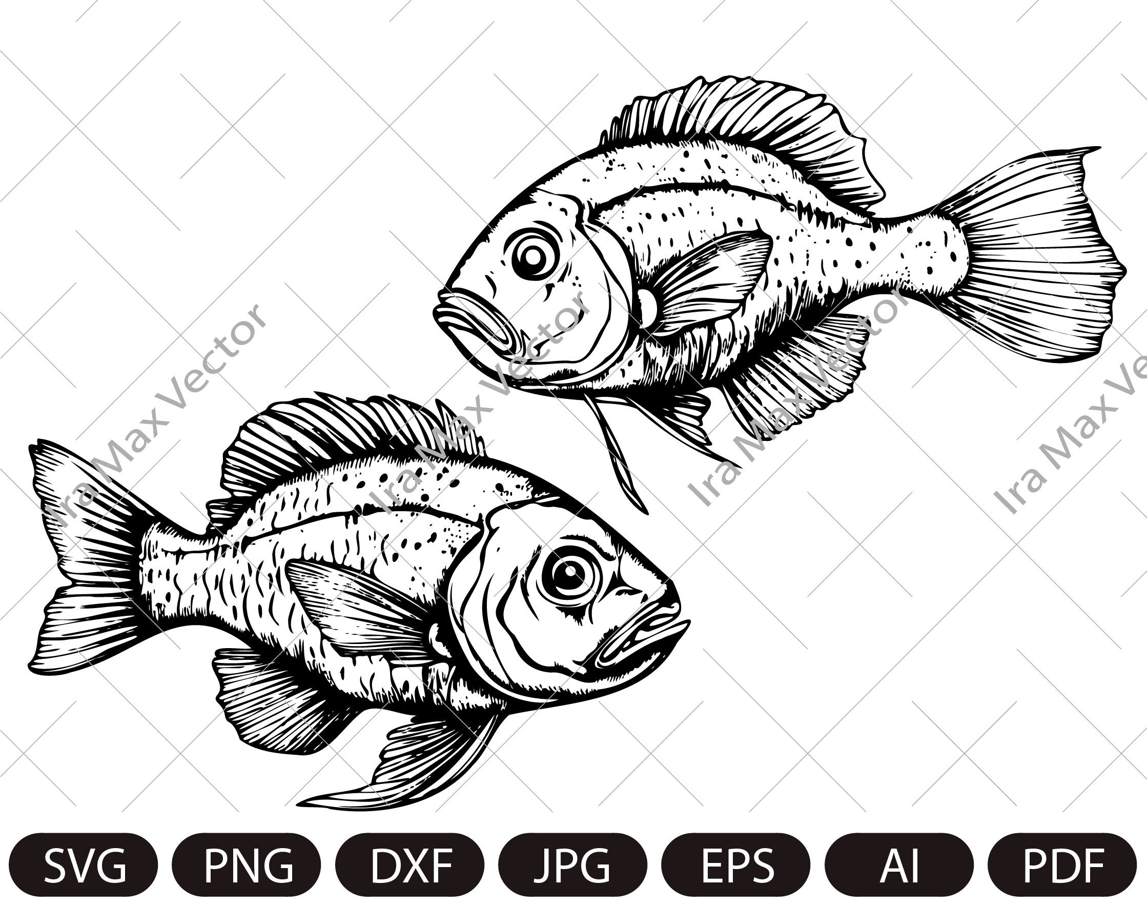 Рыба SVG / Милая рыба SVG / силуэт рыбки / вектор рыбы / файл - Etsy