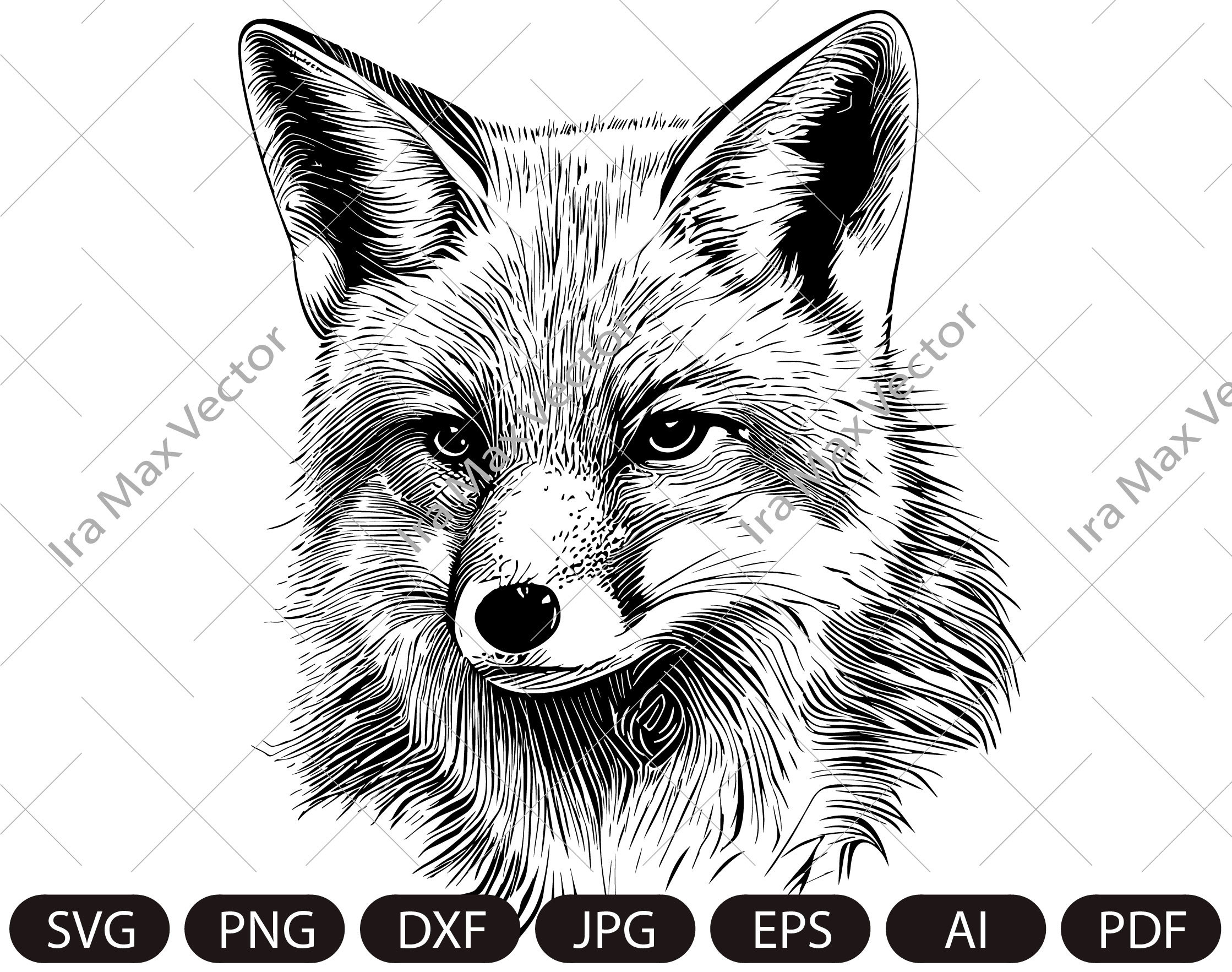 FOX Face Svg / Fox Head Svg / Fox Svg /fox Mascot Svg / Fox Etsy Canada