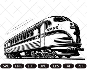 Train svg/Retro Train SVG/Flight Train SVG/Transport SVG/Decal/Stencil/Vinyl/Cut File