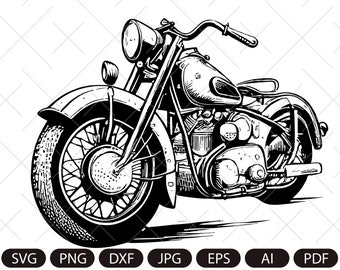 Motorcycle SVG, Motor Bike Svg, Motorcycle Clipart, motorbike retro svg, motor bike ,Motorcycle , Png, Svg dxf