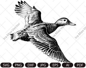 Pato Svg, Pato volando Svg, Pato Clipart, Pato Png, Cabeza de Pato, Silueta de Pato, Silueta de Pájaro, Pato para hanter