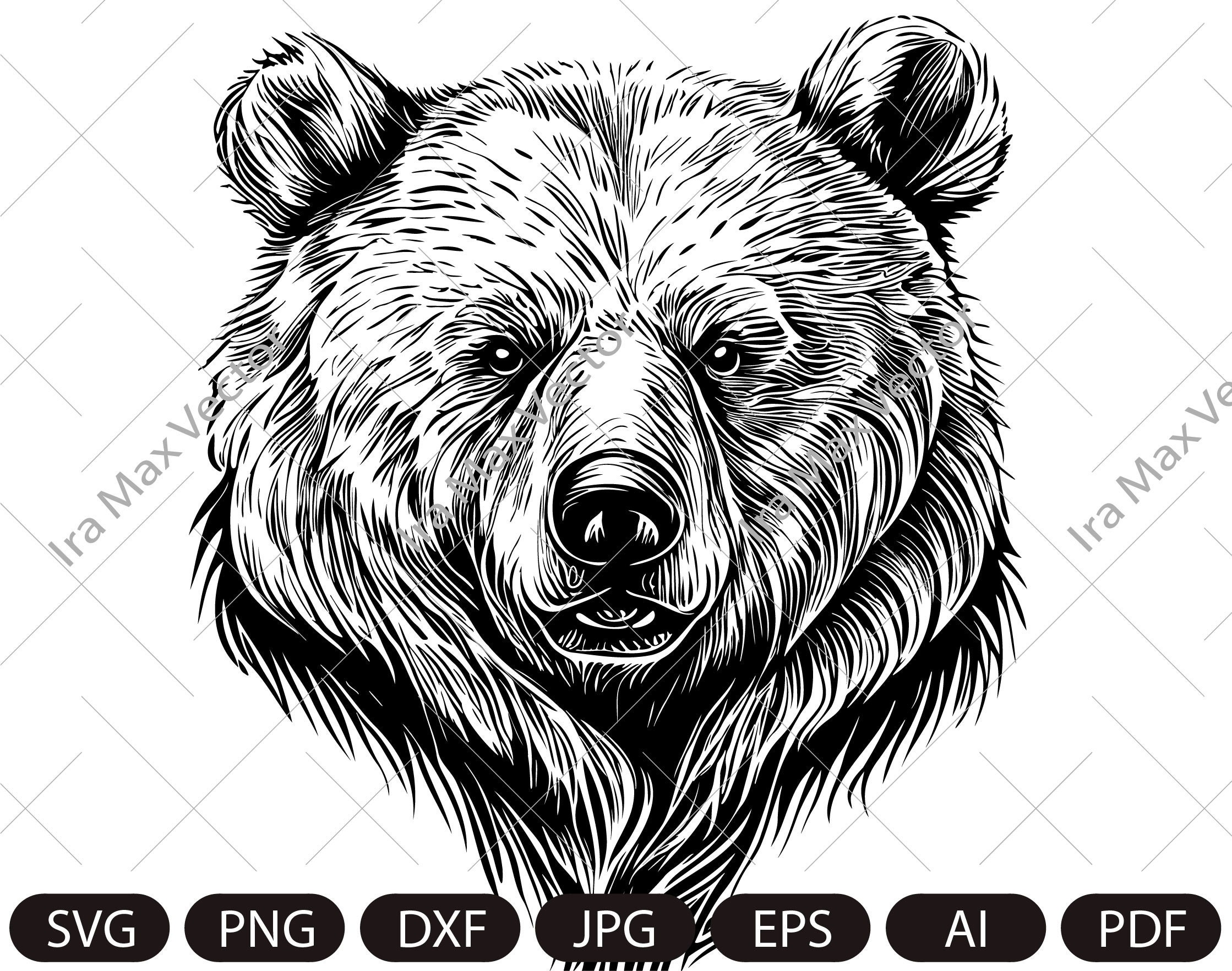 Bear Face Template Bear Face Template