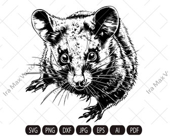 Opossum svg, Opossum mouse svg, Retro shirt designs, Vintage digital file, Mental health, Fashion shirt png, Funny meme