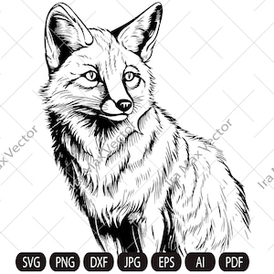 FOX Face svg / Fox Head svg / Fox svg /Fox Mascot svg / Fox sitting svg/ Fox Printable / INSTANT DOWNLOAD