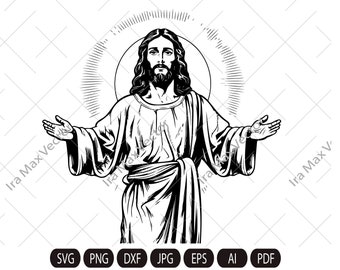 Jesus SVG, Jesus svg, Christian SVG image, Christian SVG, faith svg, Bible svg, God svg, scripture svg, cross svg, jesus cut files