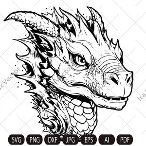 Baby Dragon SVG, Dragon SVG, Dragon Face SVG, głowa smoka, Dragon clipart, Dragon PNG, Baby Dragon SVG, Fantasy SVG, Cartoon SVG, Animal SVG