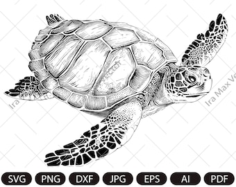 Turtle Svg, Turtle Clipart, Turtle Png, Turtle Head, Turtle vector , Turtle Silhouette, Animals Silhouette, reptile svg, Sea turtle