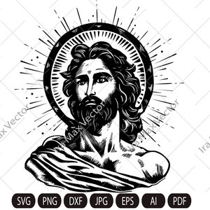 Jesus SVG, Jesus svg, Jesus risen, Christian SVG image, Jesus face  SVG, faith svg, Bible svg, God svg, scripture svg, jesus cut files